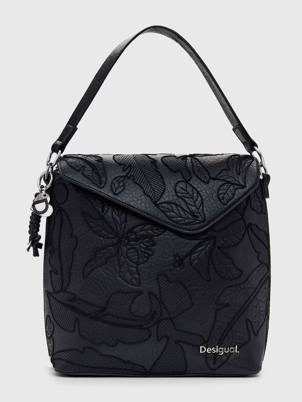 Backpack with floral embroidery - 0