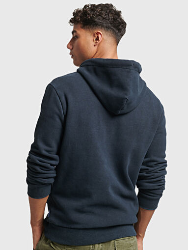 Dark blue hooded sweatshirt  - 2