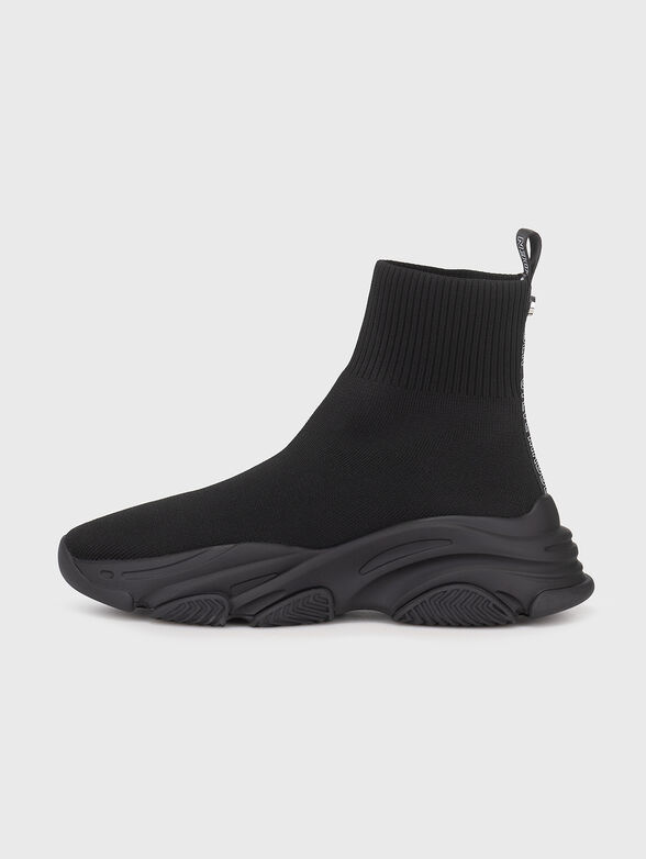 Black sneakers with logo  - 4