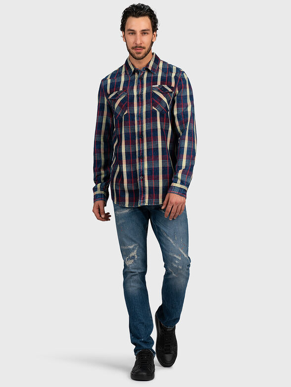 Shirt with checkered print - 2