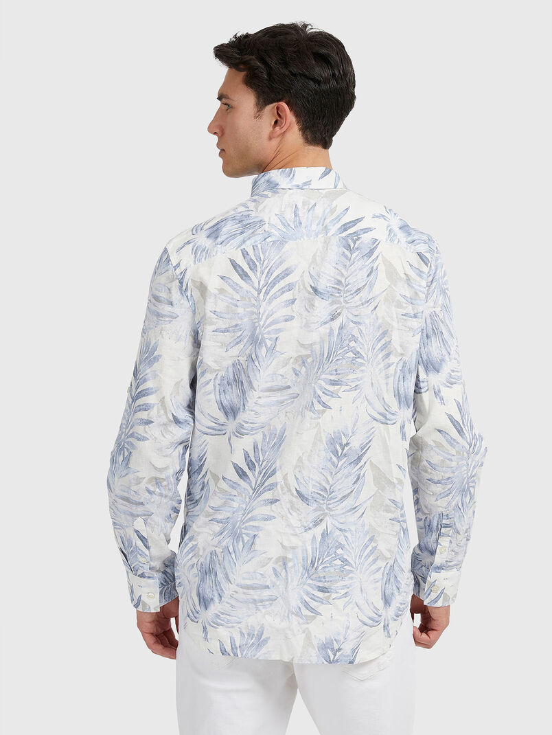 COLLINS shirt with blue floral print - 3