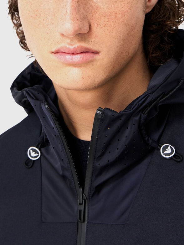 Double faced jacket with logo detail - 4