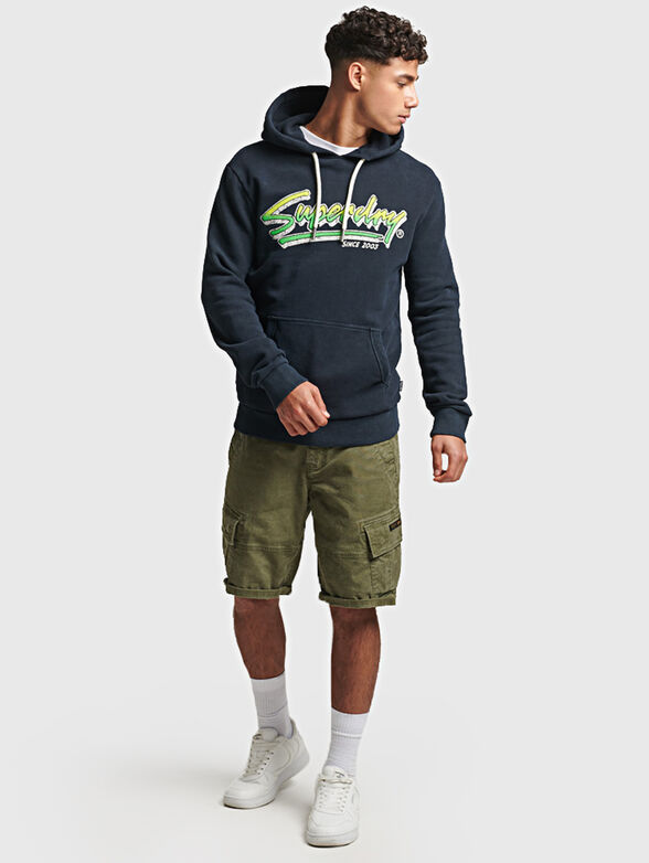 Dark blue hooded sweatshirt  - 1