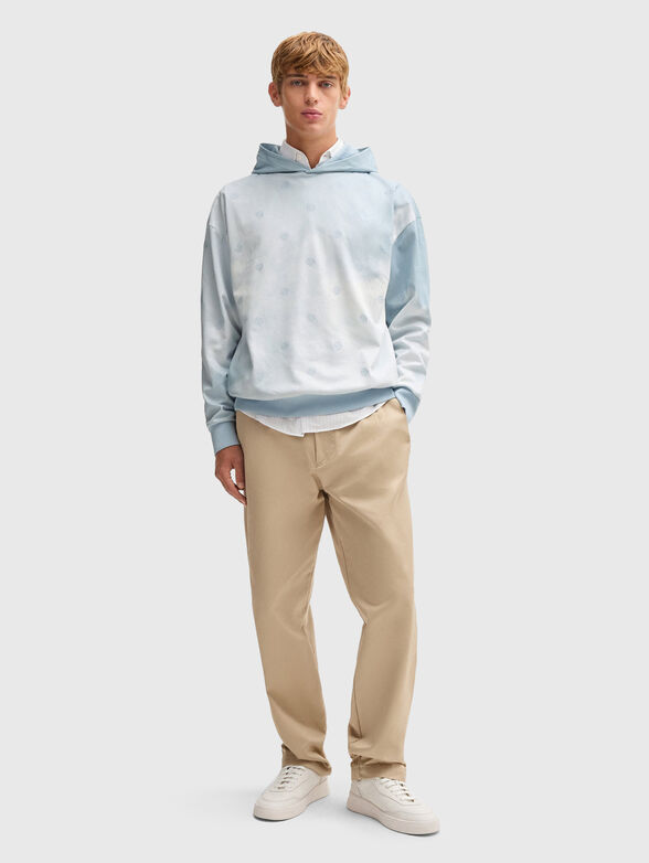 Sweatshirt with hood and logo embroidery - 2