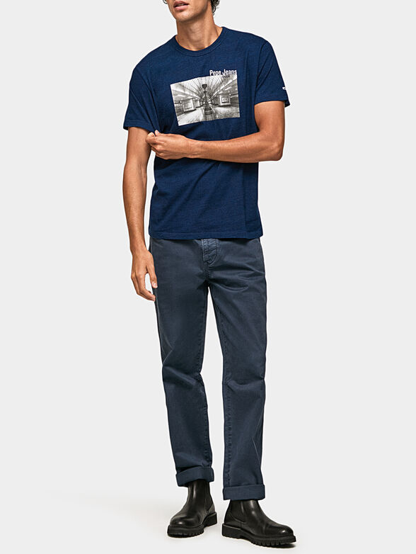 SAINT cotton T-shirt with print - 2