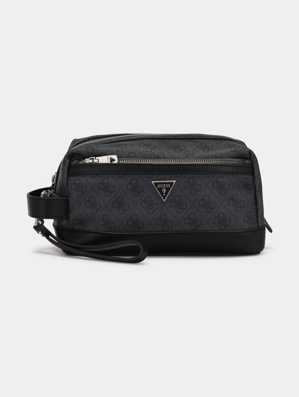 VEZZOLA black toiletry bag with 4G logo print - 1