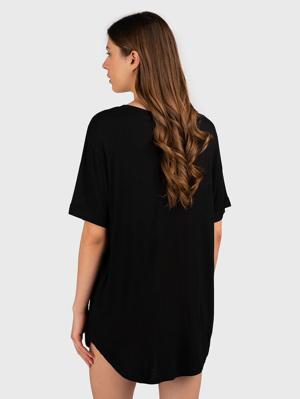 T-shirt dress in black - 2