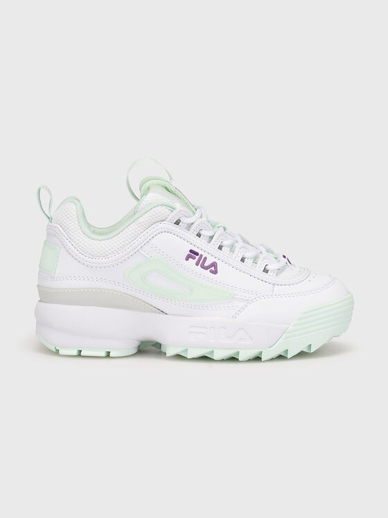 DISRUPTOR T white sports shoes with logo - 1