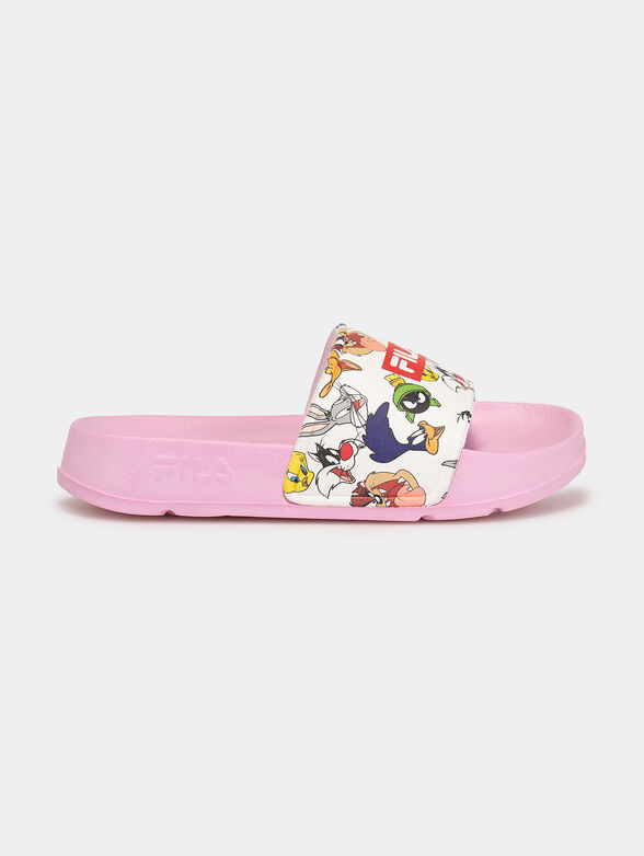 Beach shoes with Warner Bros print in navy blue - 1