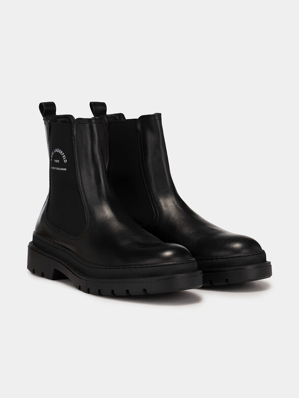 OUTLAND ankle boots with logo print - 2