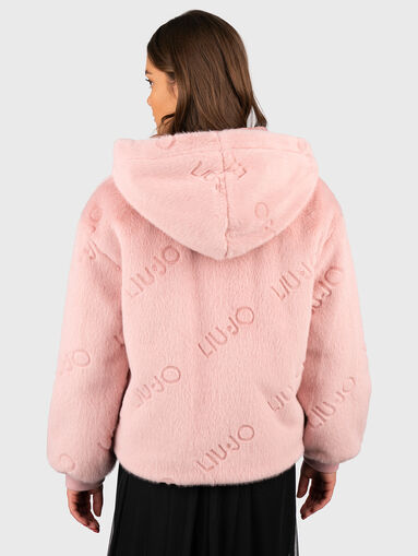 Hooded faux fur jacket  - 3