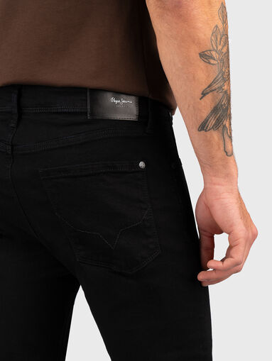 MASON black jeans with logo patch - 2