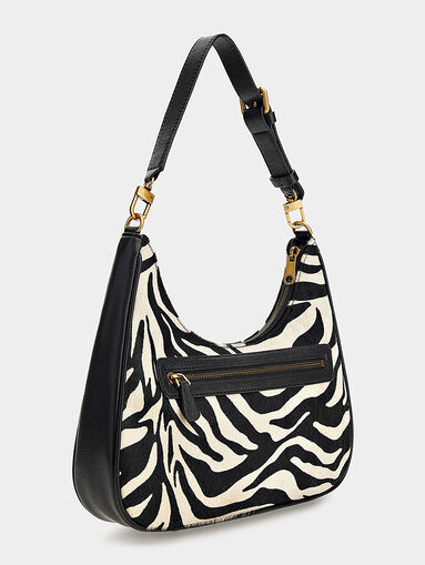 AVIANA hobo bag with zebra print - 4