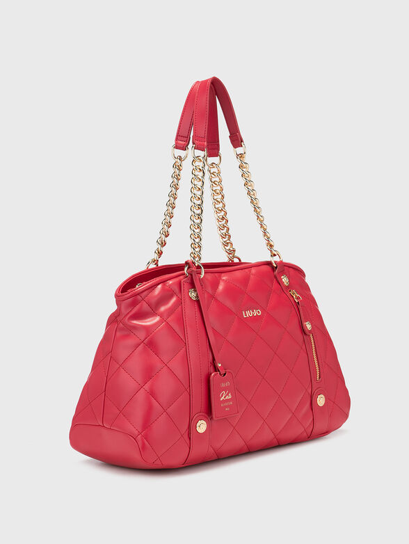 Large bag with capped effect in beige - 4
