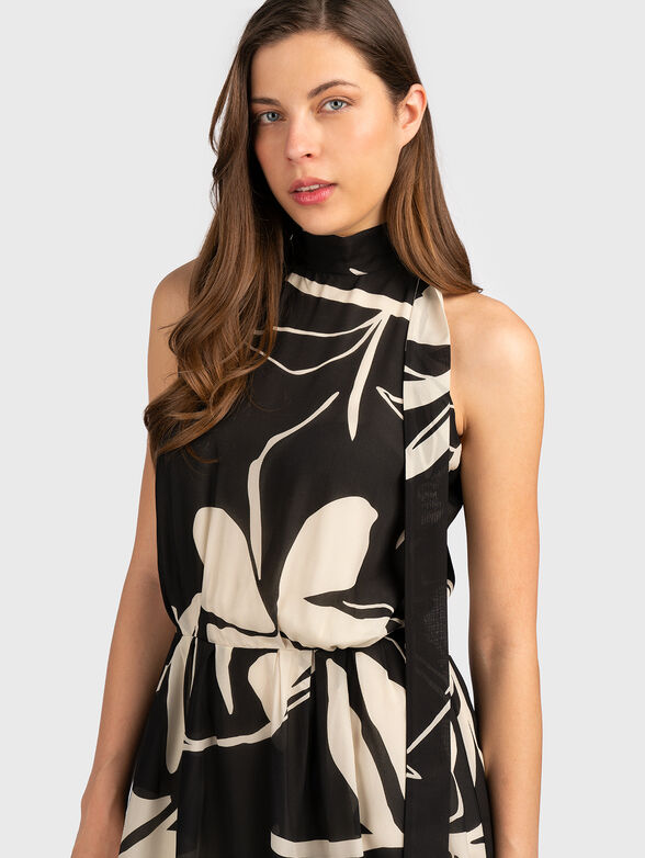 Silk dress with halter neckline - 5