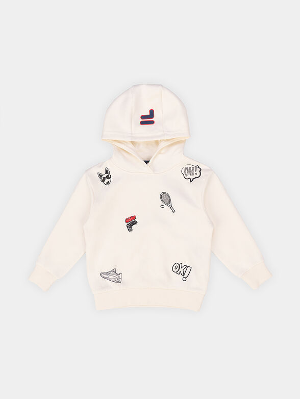 BAKERSIELD hooded sweatshirt with accent embroidery - 1