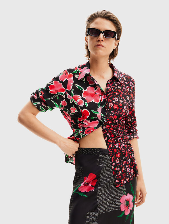Shirt with floral print  - 0