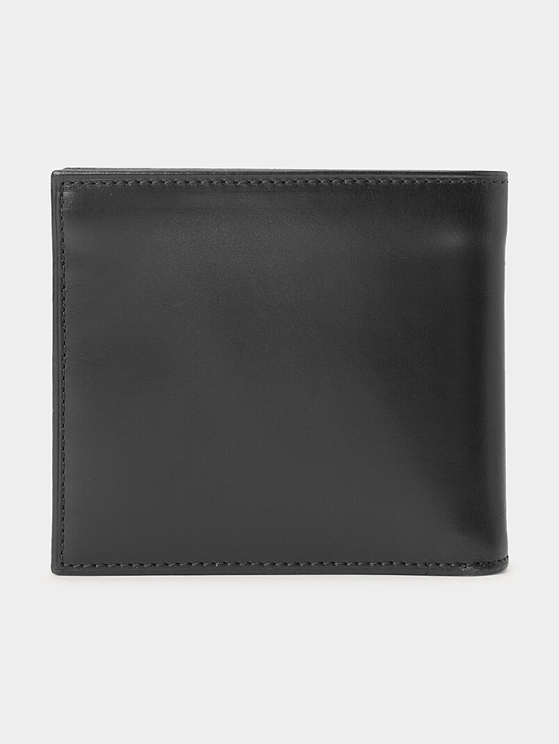 Leather wallet with logo relief - 3