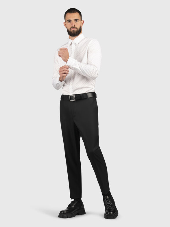 Slim shirt with monogram logo - 2