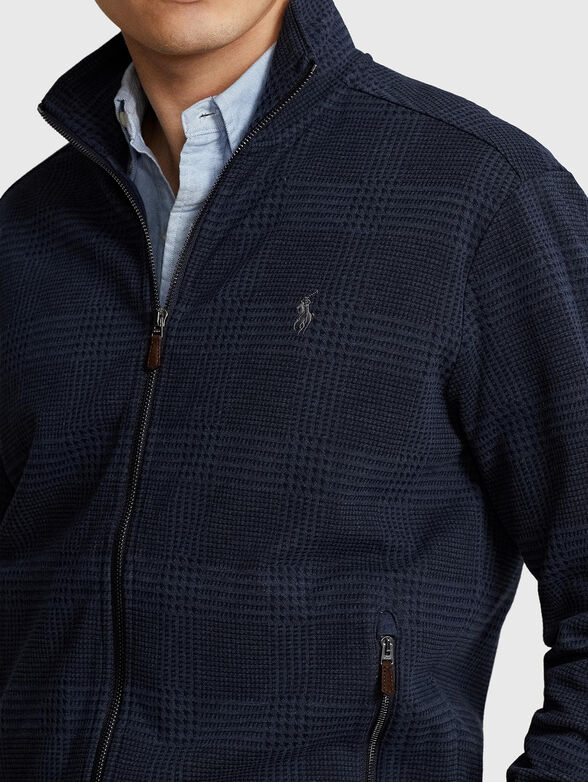 Cardigan with zip and logo embroidery - 3