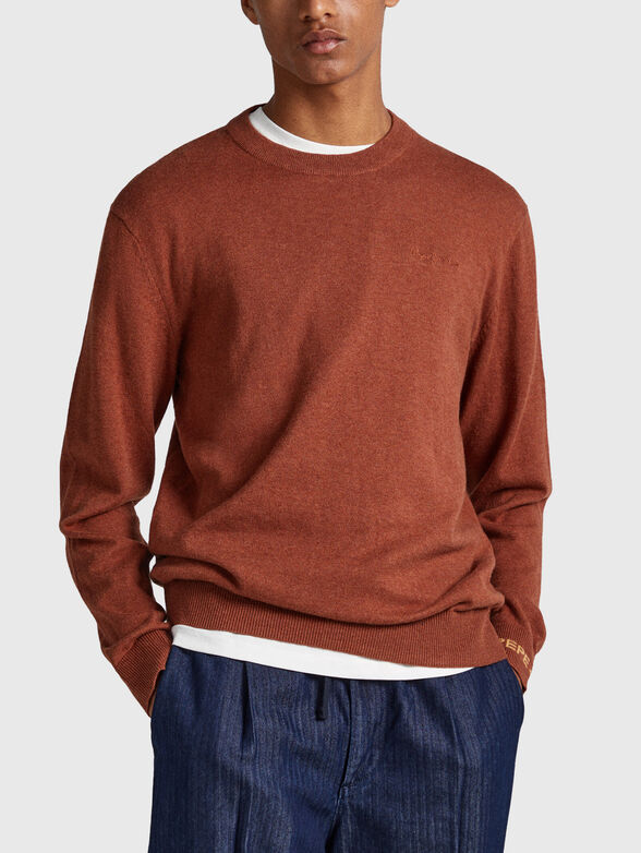 ANDRE black sweater with crew neck - 1