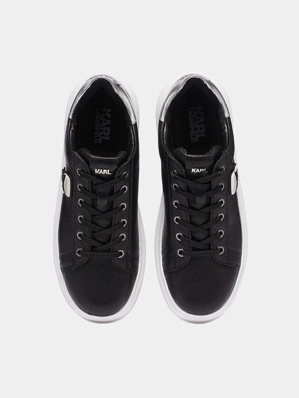 KAPRI Black sneakers with contrasting heel - 6