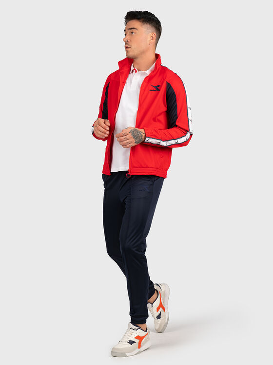Tracksuit in red and dark blue - 1