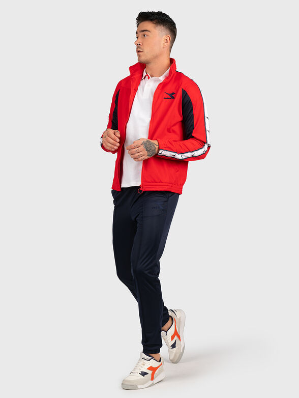 Tracksuit in red and dark blue - 1