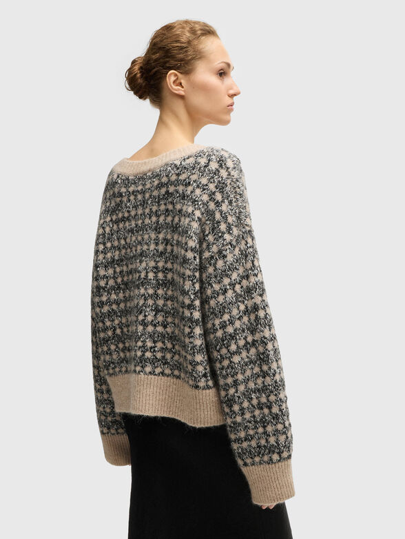 Wool blend oversized sweater - 2