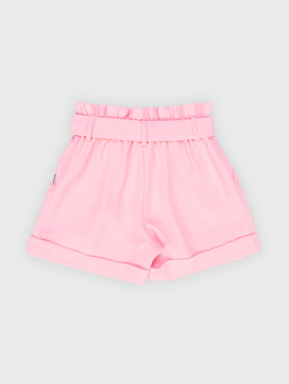 Pink shorts with belt - 2