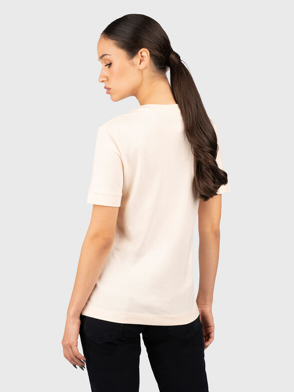 Black T-shirt with contrasting logo  - 2