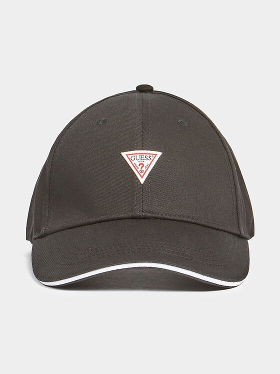 Black cap with triangle logo - 1