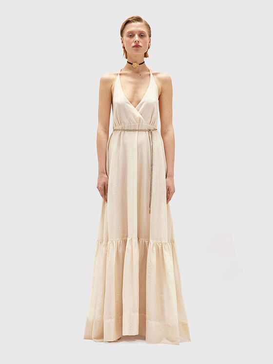 Maxi dress with V-neck - 1