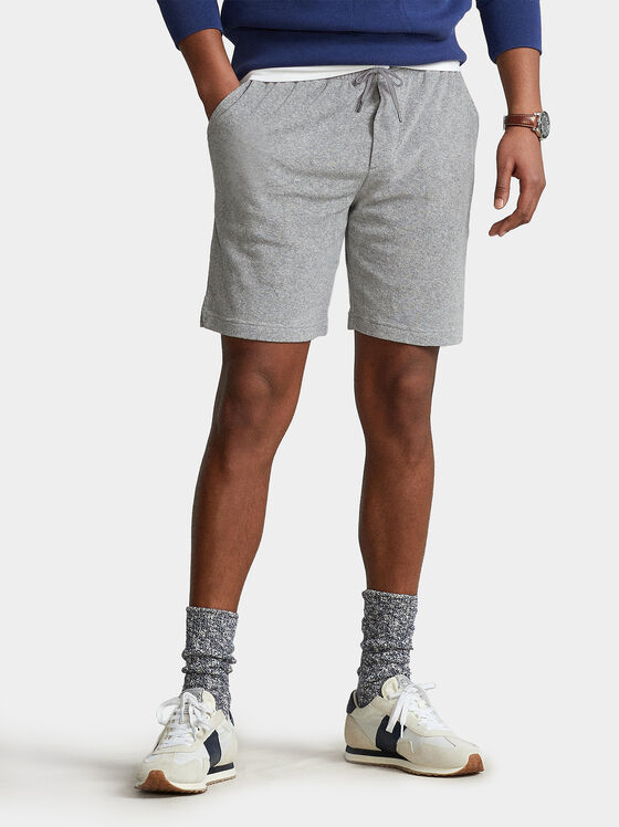 Grey sports shorts - 1