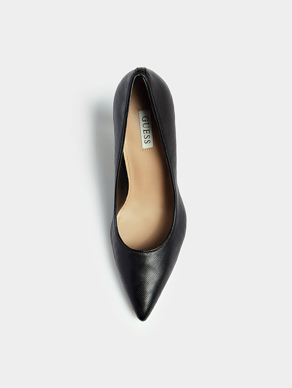 SADITA Black leather shoes - 4