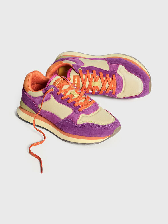 MUMBAI suede and textile sports shoes - 1