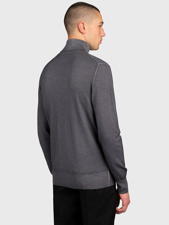 Wool sweater with turtleneck - 3