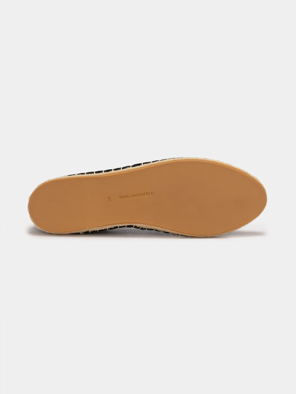 KAMINI black cotton espadrilles - 5