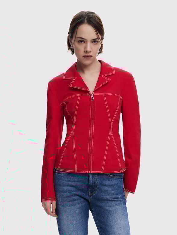 Transition jacket with accent stitching - 0