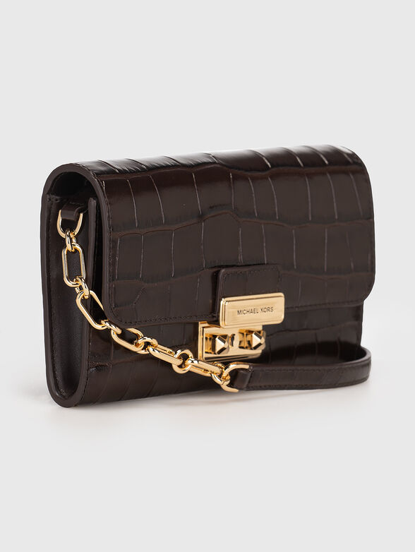 Black leather crossbody bag - 4