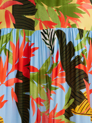 Dress with floral print of viscose - 3