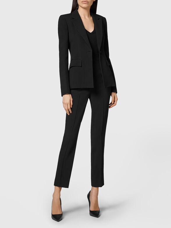 High-waist trousers in black - 2