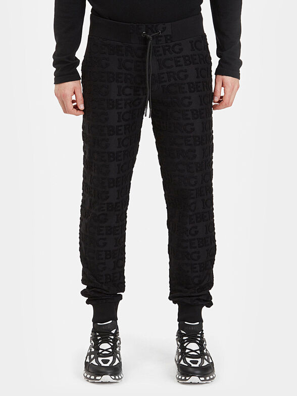 Sports pants with logo details - 1