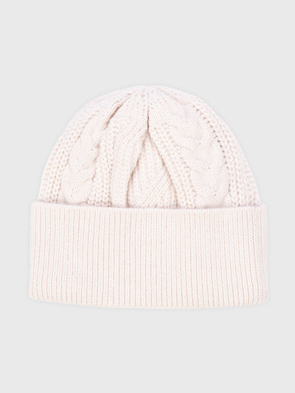 AGATHE knitted hat with logo accent - 2