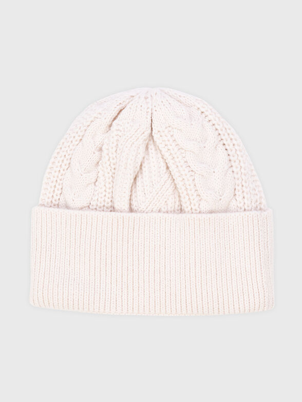 AGATHE knitted hat with logo accent - 2