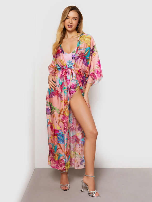 Kimono with floral print  - 4