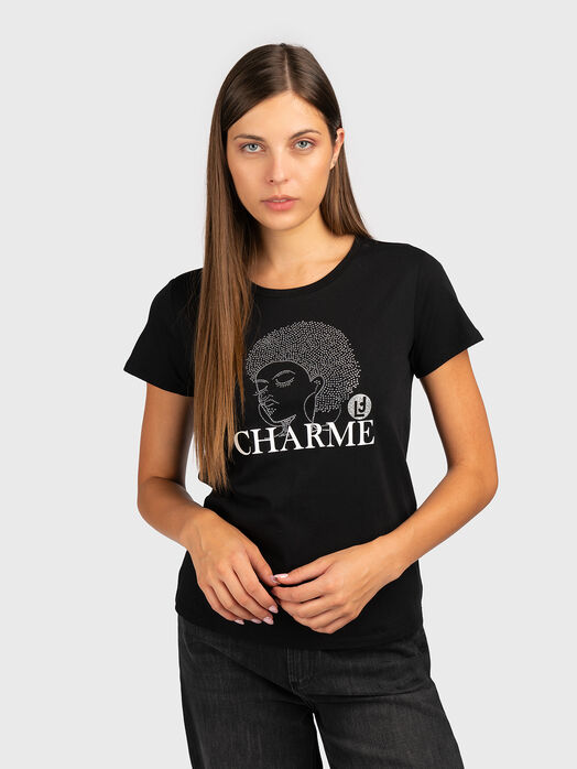 T-shirt with rhinestones