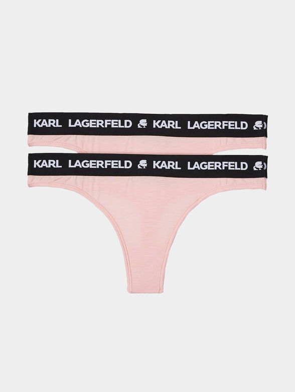 Set of 2 G-strings with logo - 3