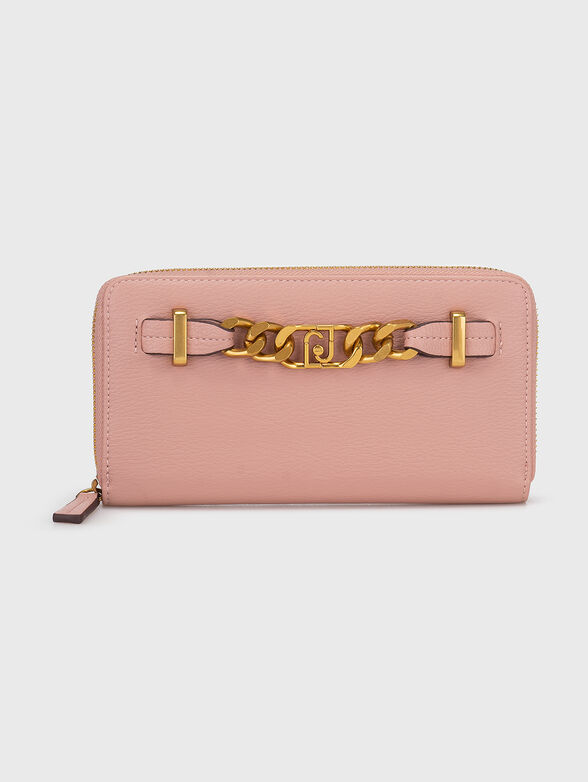 Black wallet with golden detail  - 1
