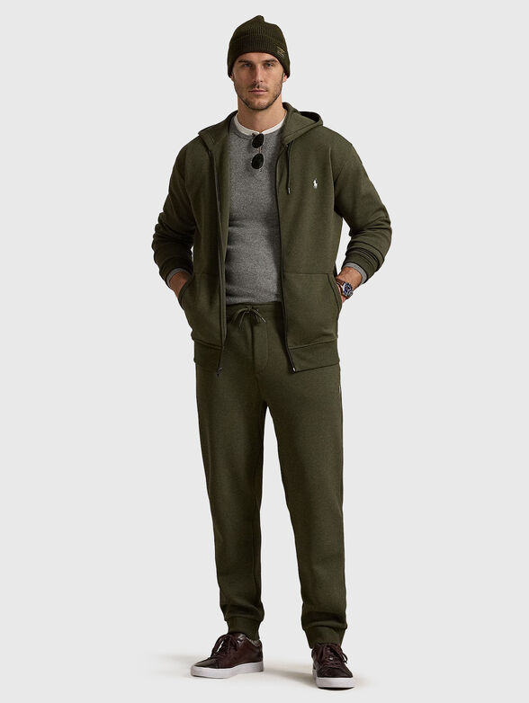 Sports trousers with logo embroidery - 3